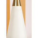 Jen 24.5 inch 15.00 watt Aged Brass and Cream Linen Table Lamp Portable Light