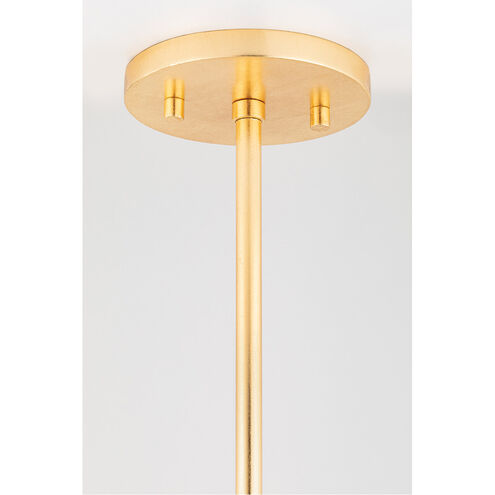 Maddie 4 Light 10 inch Gold Leaf/White Pendant Ceiling Light