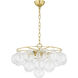 Mimi 6 Light 22.5 inch Aged Brass Chandelier Ceiling Light