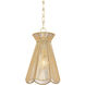 Aaliyah 1 Light 10 inch Aged Brass Pendant Ceiling Light