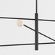 Slater 3 Light 66 inch Soft Black Chandelier Ceiling Light