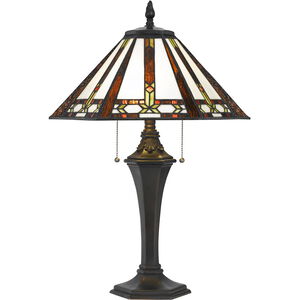 Tiffany 25 inch 60 watt Tiffany Table Lamp Portable Light