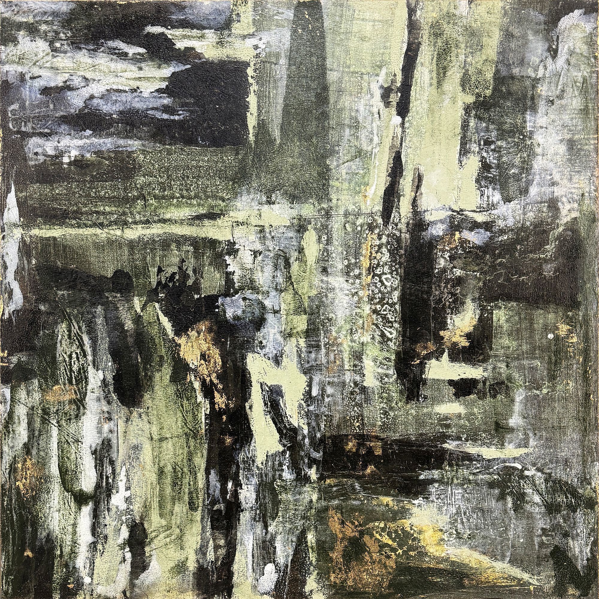 Capa Verde Wall Green and Metallic Wall Sculpture, The Studio