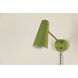 Alex 15 inch 60.00 watt Aged Brass and Soft Green Portable Wall Sconce Wall Light