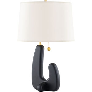 Regina 23.5 inch 15.00 watt Aged Brass Table Lamp Portable Light