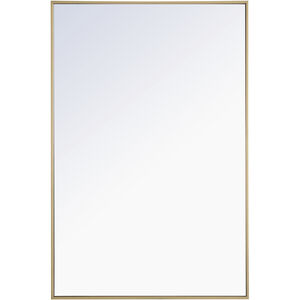 Monet 42 X 28 inch Brass Wall Mirror