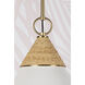Mica 1 Light 13 inch Aged Brass Pendant Ceiling Light