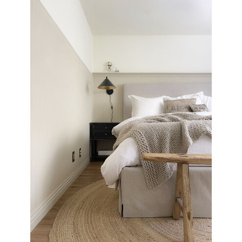 Brianna 34.5 inch 60.00 watt Gold Leaf Portable Wall Sconce Wall Light