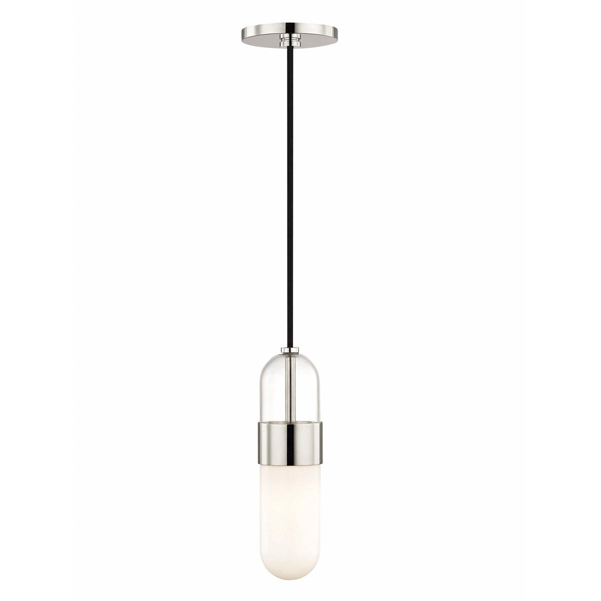 Emilia LED 5 inch Polished Nickel Pendant Ceiling Light