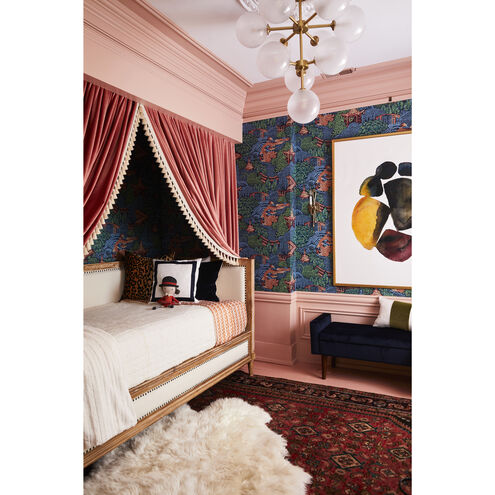 Ashleigh LED 30 inch Aged Brass Chandelier Ceiling Light