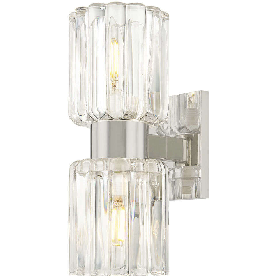 Danae 2 Light 5 inch Polished Nickel Bath and Vanity Wall Light