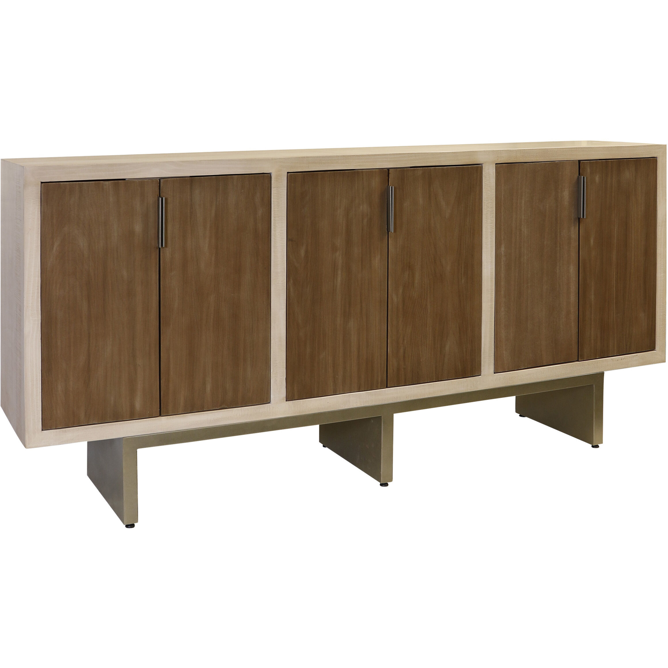 Cameron 84 X 18 inch Natural and Cherry and Grey Console