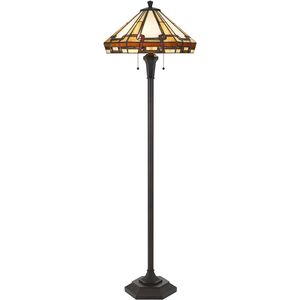 Tiffany 59 inch 60.00 watt Tiffany Floor Lamp Portable Light