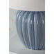 Clarendon 20 inch 60.00 watt Aged Brass and Blue Table Lamp Portable Light