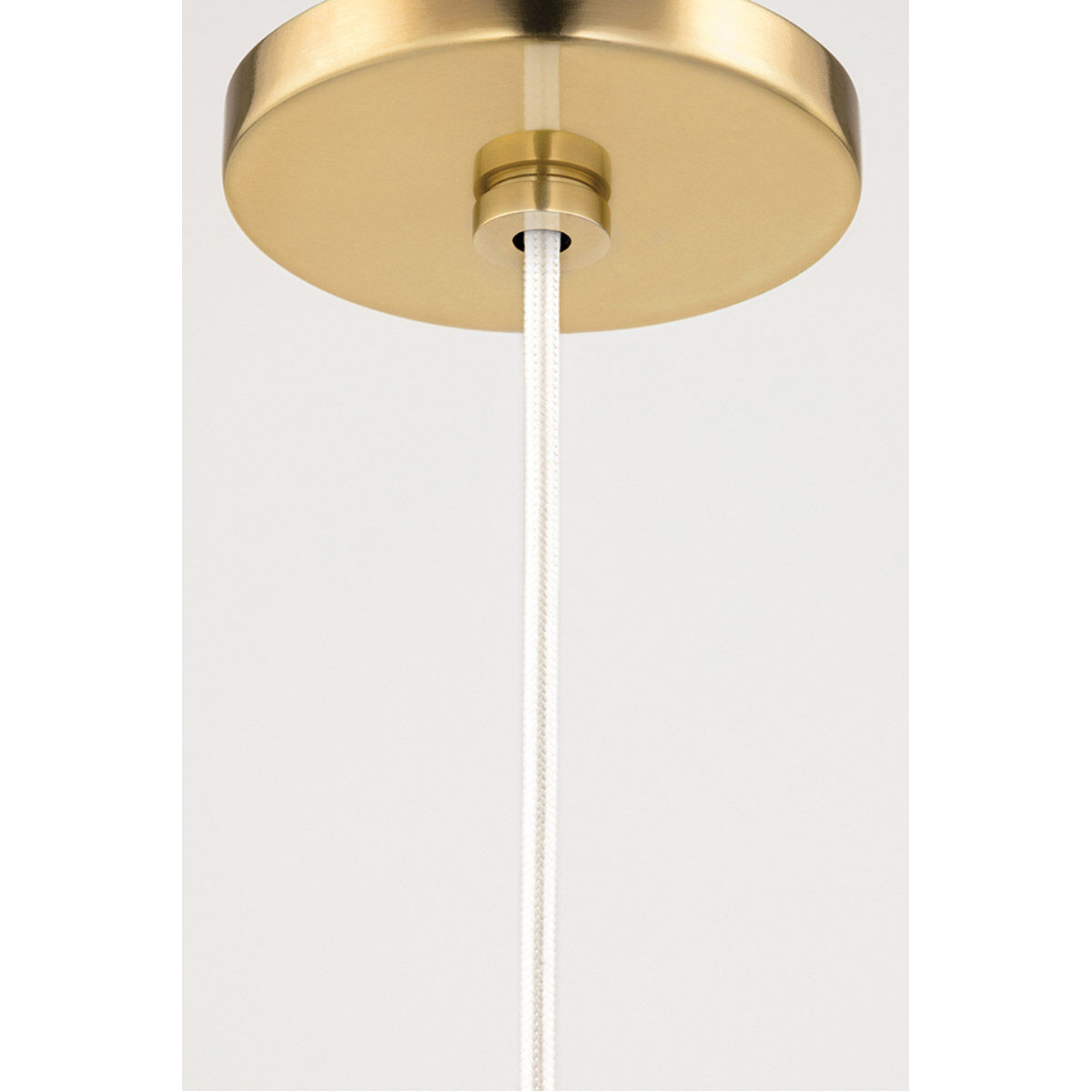 Tessa 1 Light 15 inch Aged Brass, Natural Pendant Ceiling Light