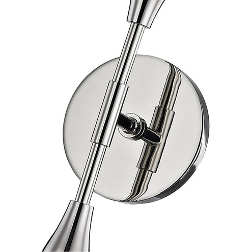 Tara 2 Light 5 inch Polished Nickel ADA Wall Sconce Wall Light