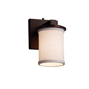 Textile LED 5 inch Dark Bronze Wall Sconce Wall Light