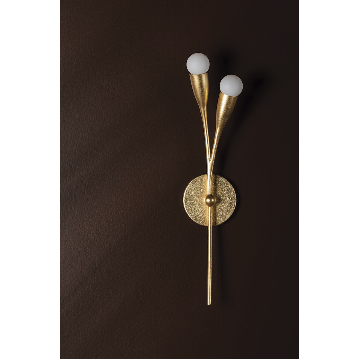 Elsa 2 Light 6 inch Gold Leaf ADA Wall Sconce Wall Light