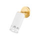Jean 1 Light 4.5 inch Aged Brass/Ceramic Gloss White Wall Sconce Wall Light