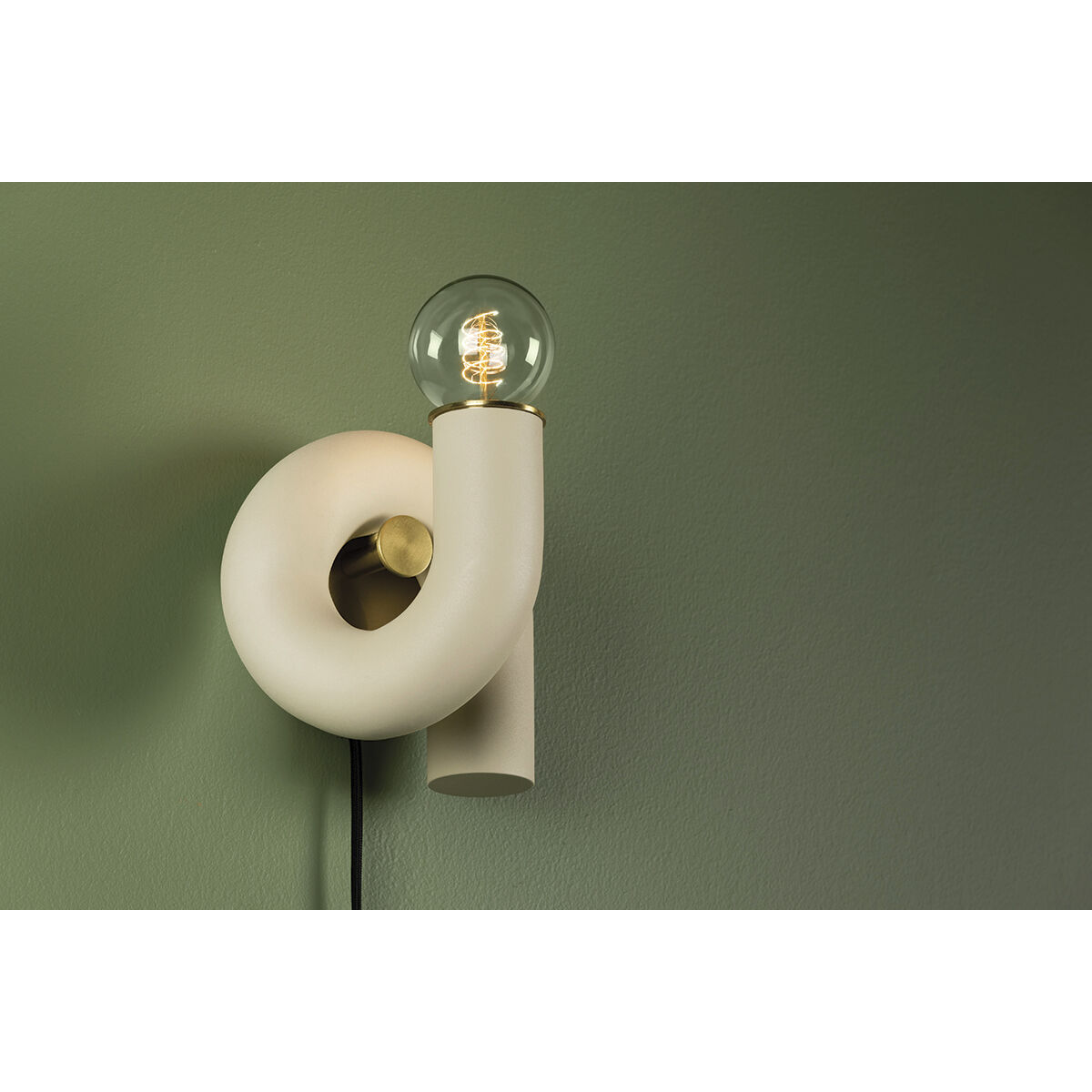 Jolie 8 inch 60.00 watt Aged Brass Portable Wall Sconce Wall Light