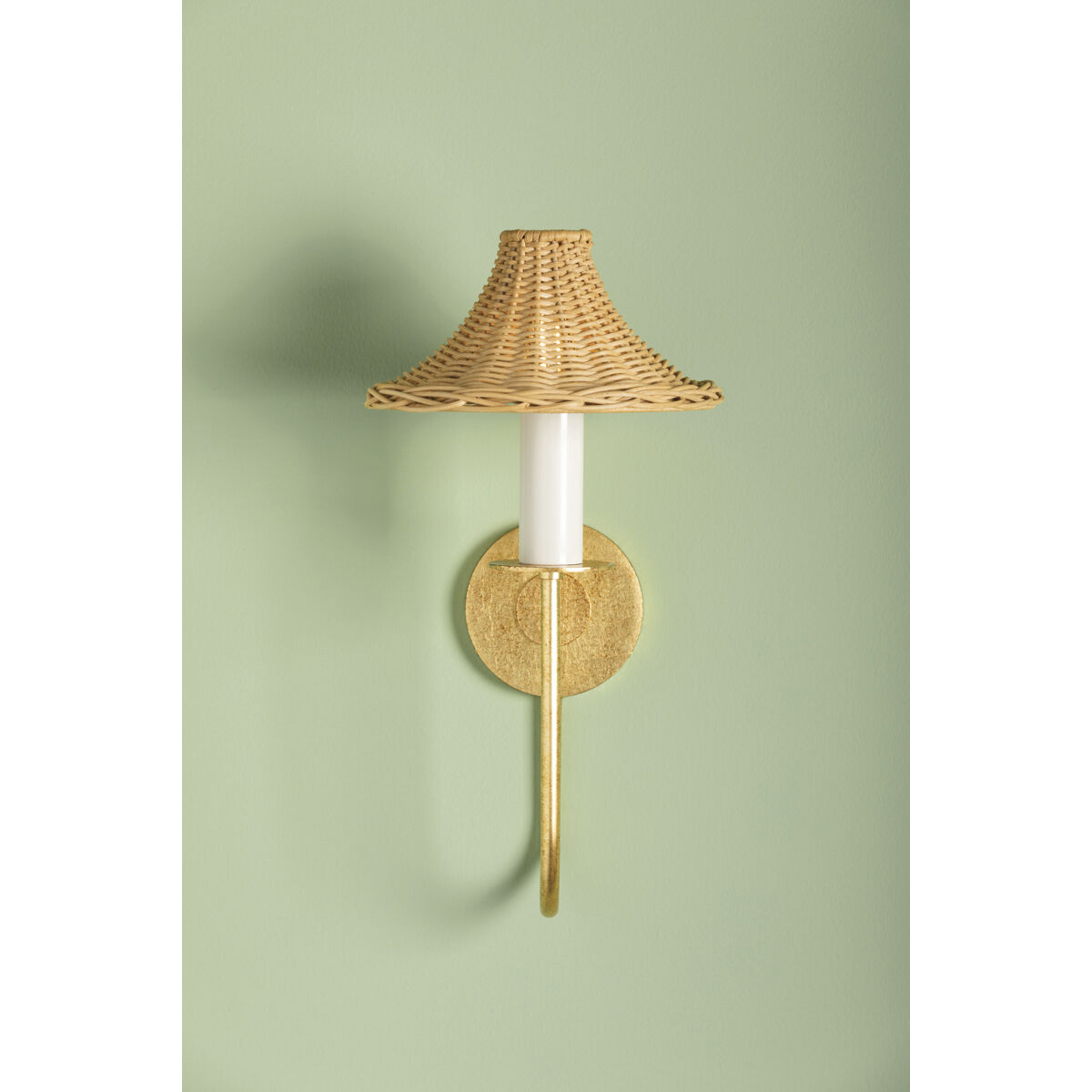 Twila 1 Light 8.75 inch Vintage Gold Leaf Wall Sconce Wall Light