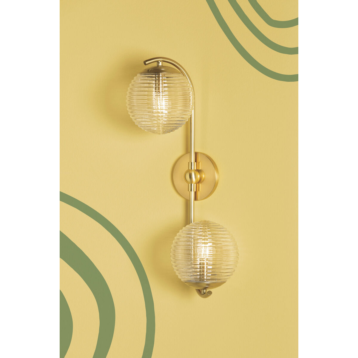 Sara 2 Light 11.75 inch Aged Brass Wall Sconce Wall Light