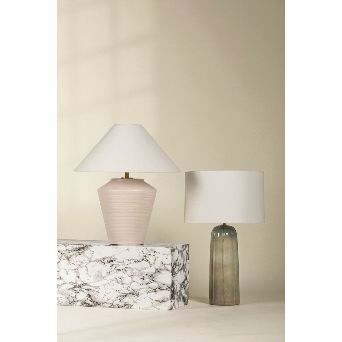 Rachie 23 inch 15.00 watt Aged Brass and Ceramic Whitewash Terracotta Table Lamp Portable Light