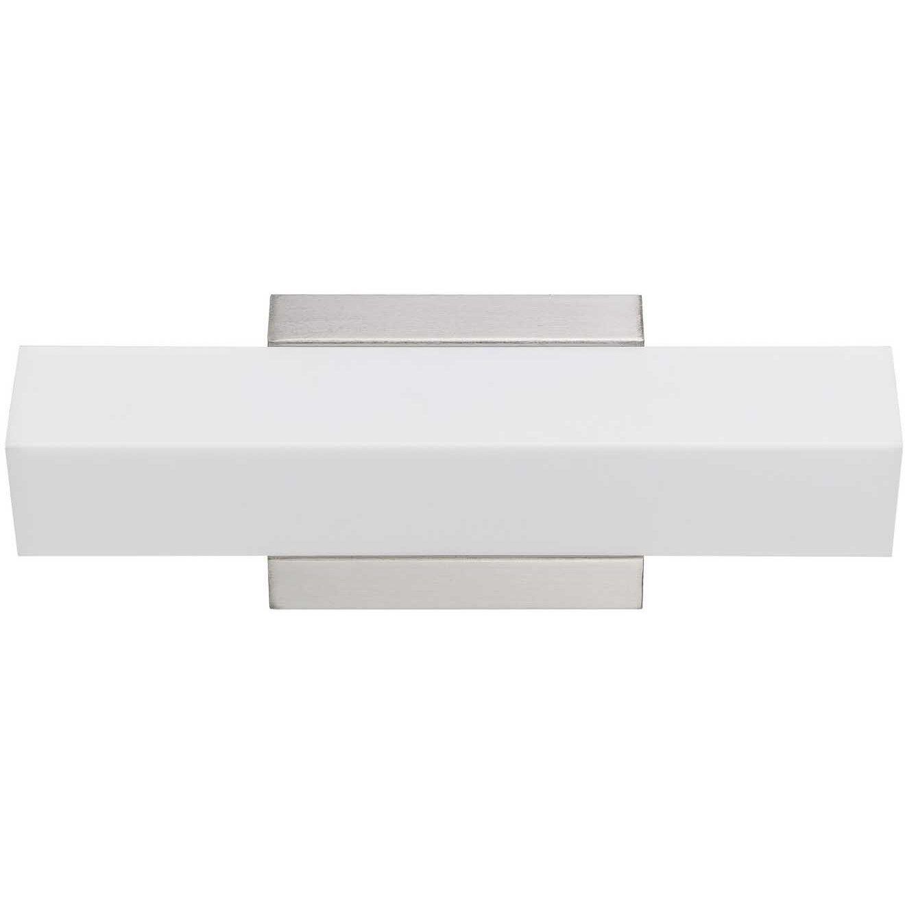 Signature 1 Light 13 inch Brushed Steel Vanity Light Wall Light, Small