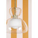 Cortney 1 Light 11.75 inch Aged Brass Pendant Ceiling Light