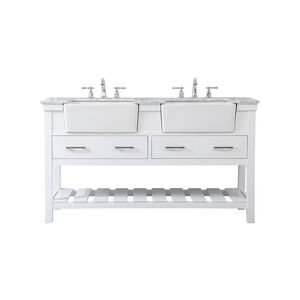 Clement 60 X 22 X 34 inch White Bathroom Vanity Cabinet