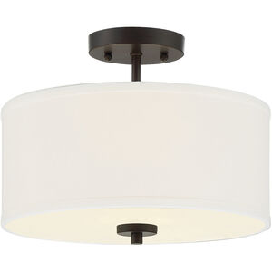 Modern 2 Light 13.00 inch Semi-Flush Mount