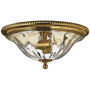 Cambridge 2 Light 16.25 inch Burnished Brass Indoor Flush Mount Ceiling Light