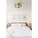 Alyssa 5 Light 24 inch Aged Brass Semi Flush Ceiling Light