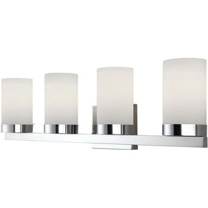 Madison 4 Light 30 inch Chrome Vanity Light Wall Light