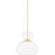 Cortney 1 Light 11.75 inch Aged Brass Pendant Ceiling Light