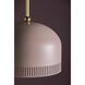 Liba 1 Light 15 inch Aged Brass/Soft Peignoir Pendant Ceiling Light