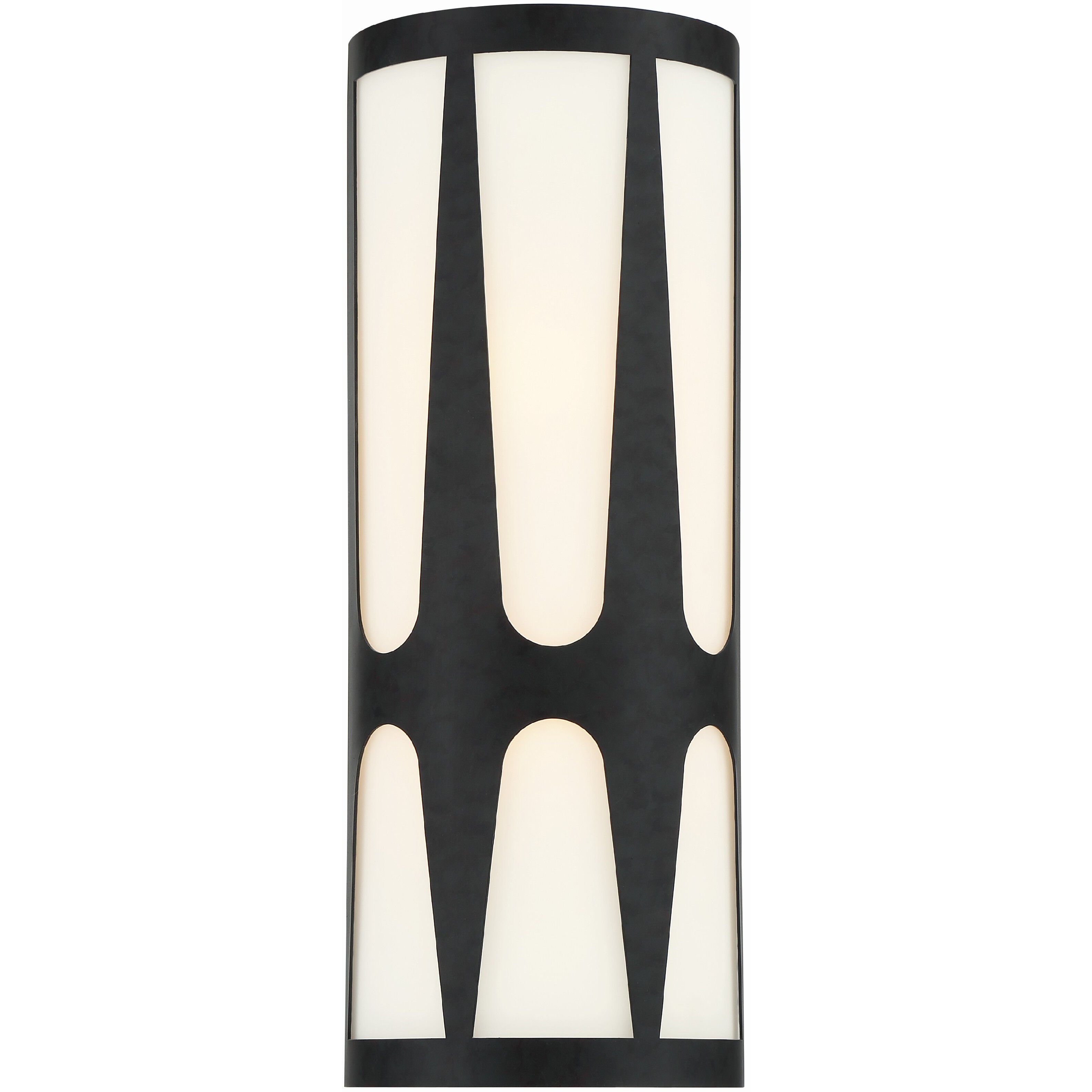 Royston Bath Sconce Wall Light in Black