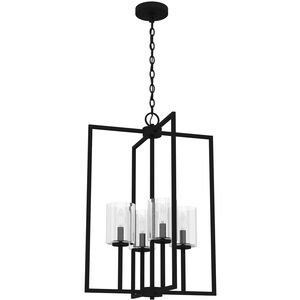 Kerrison 4 Light 19 inch Natural Black Iron Foyer Pendant Ceiling Light