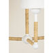 Mariana 3 Light 24 inch Textured White Chandelier Ceiling Light