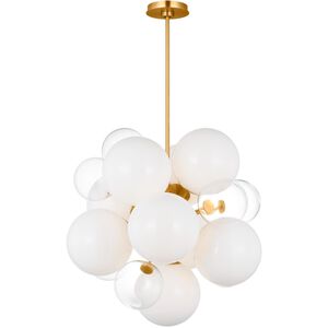 kate spade new york Aria 9 Light 23 inch Burnished Brass Chandelier Ceiling Light
