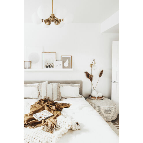 Paige 6 Light 26 inch Aged Brass Chandelier Ceiling Light