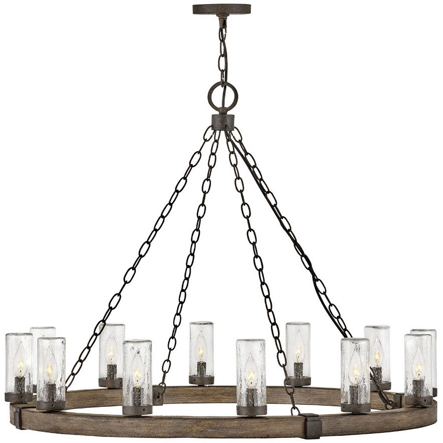 Open Air Sawyer 12 Light 38.00 inch Outdoor Pendant/Chandelier