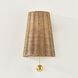Naida 1 Light 7.5 inch Aged Brass Wall Sconce Wall Light
