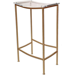 Acrylic 30.3 inch Gold and Clear Counter Stool