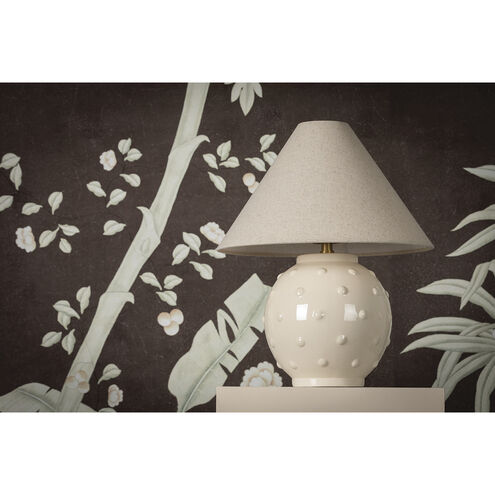 Annabelle 18 inch 60.00 watt Aged Brass and Ivory Table Lamp Portable Light