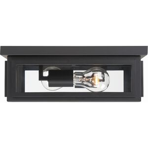 Byron 2 Light 12.75 inch Matte Black Flush Ceiling Light