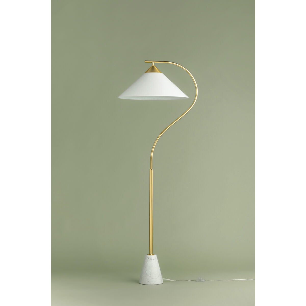 Bianca 63 inch 25.00 watt Aged Brass Floor Lamp Portable Light