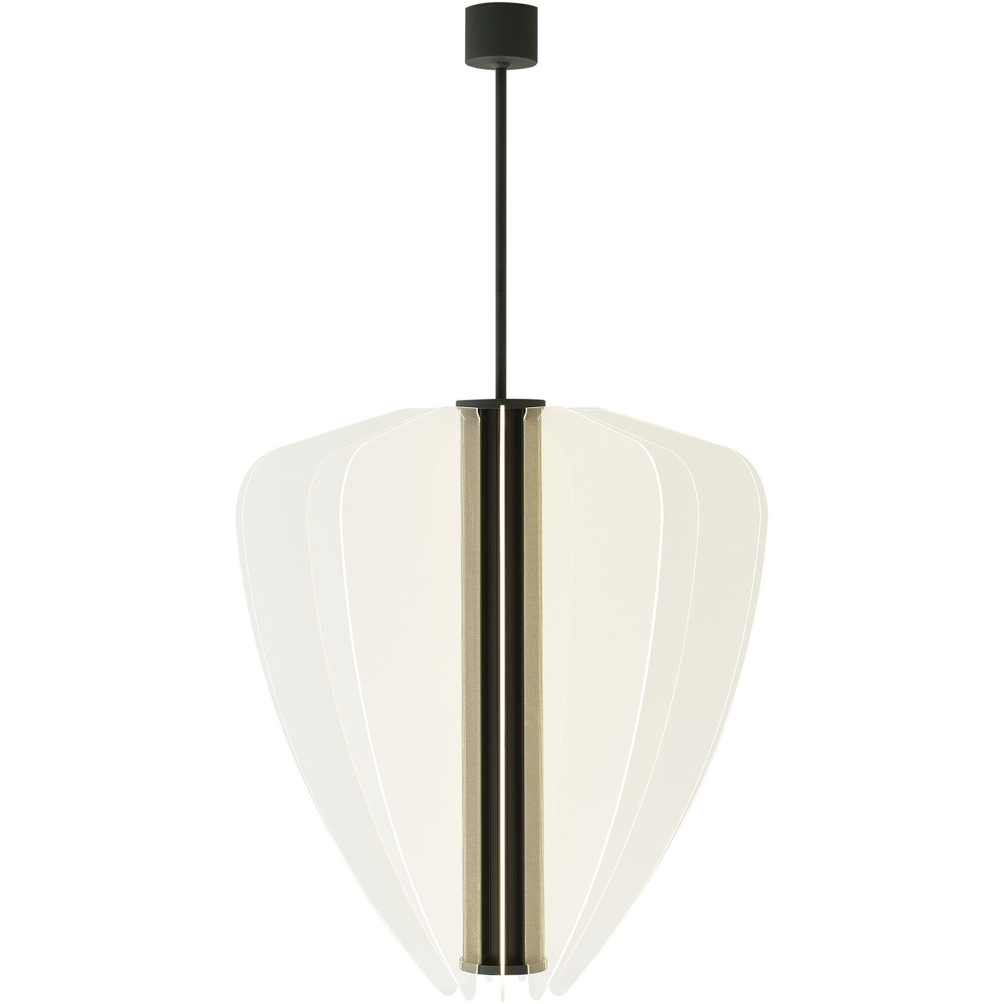 Sean Lavin Nyra LED 29.9 inch Nightshade Black Chandelier Ceiling Light, Integrated LED