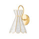 Lyra 1 Light Aged Brass Wall Sconce Wall Light