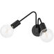 Drea 2 Light 19.5 inch Soft Black Wall Sconce Wall Light
